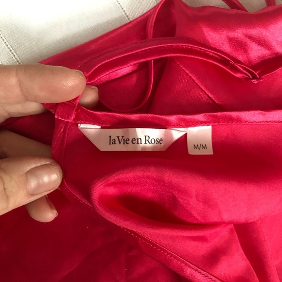 Satin Pink Slip Dress - Picture 12 of 14